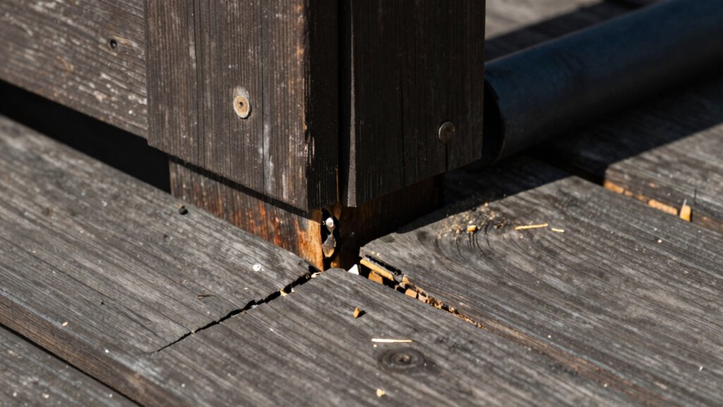 sealing deck penetrations prevents rot