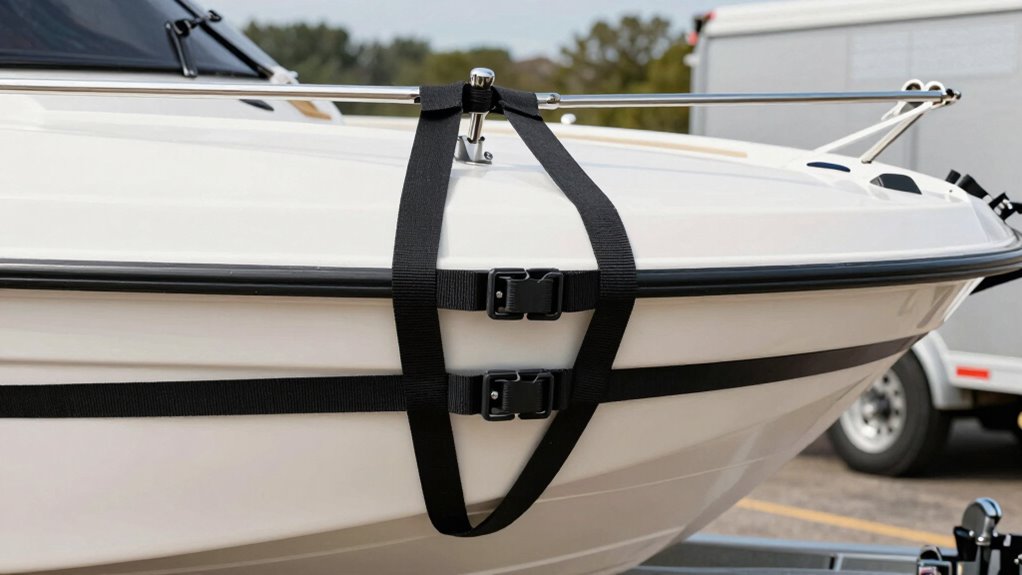 secure boat during transit