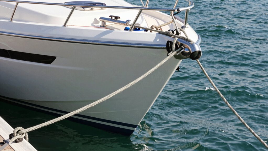 secure boat in rough conditions