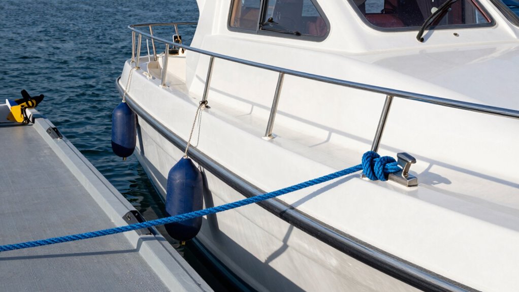 secure boat with tie downs