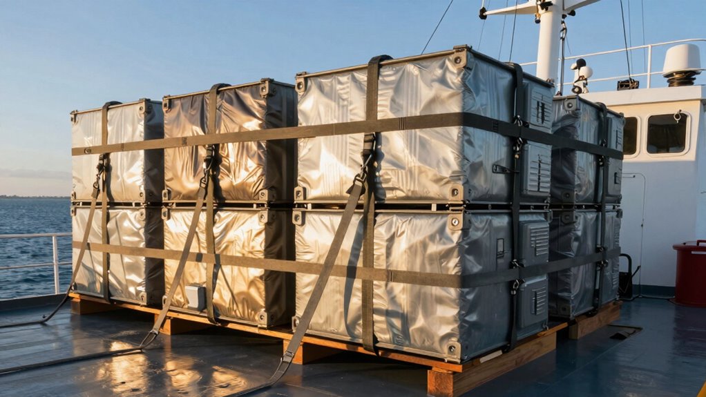 secure cargo balance vessel