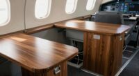 secure cockpit table pedestals