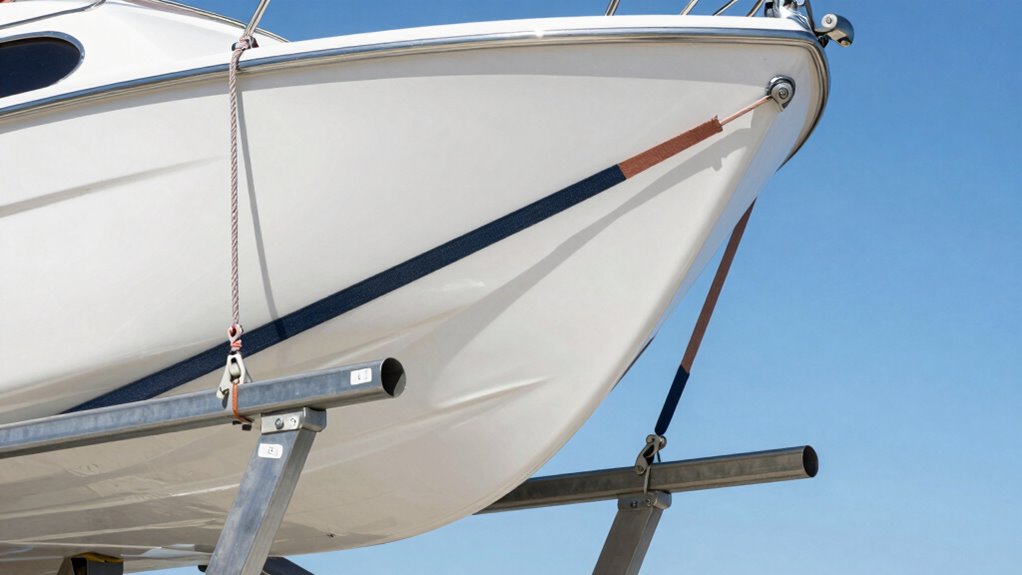 secure dinghy with proper materials