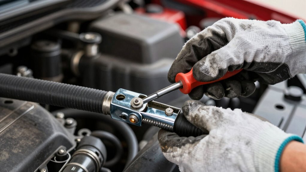 secure hose with proper clamp