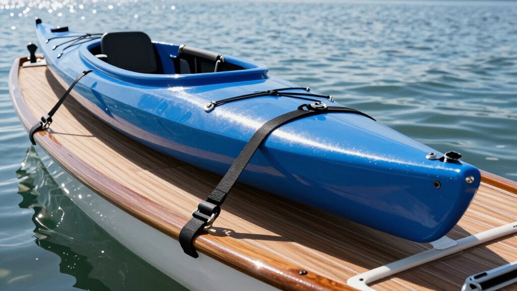 secure kayak properly during transit