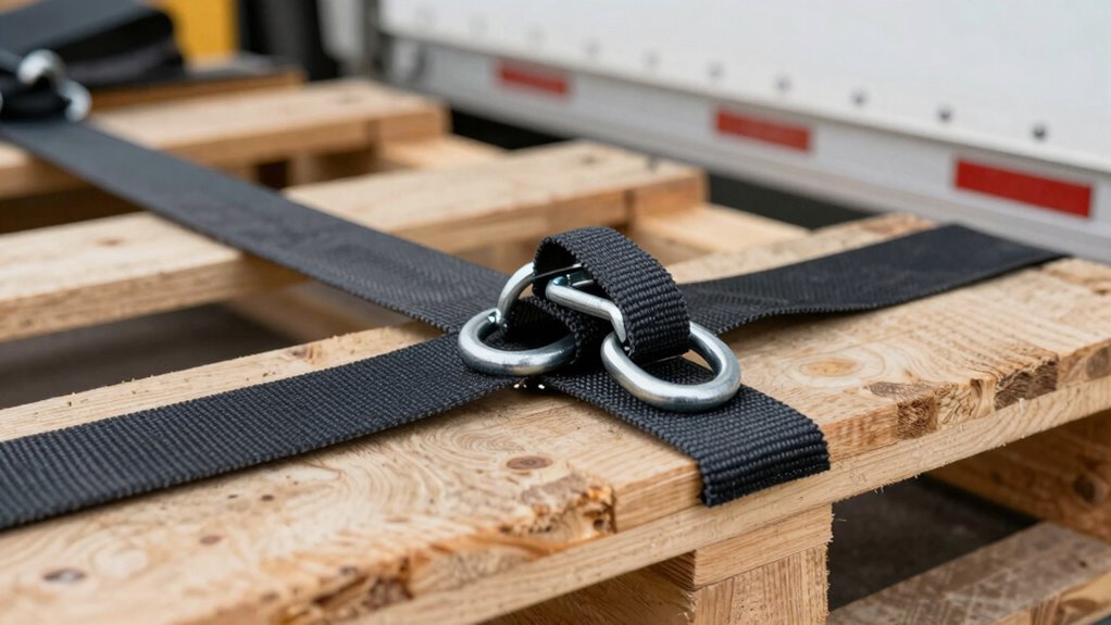 secure tie downs evenly applied