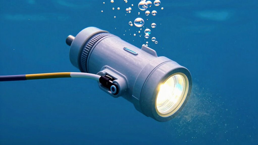 secure underwater lighting connections