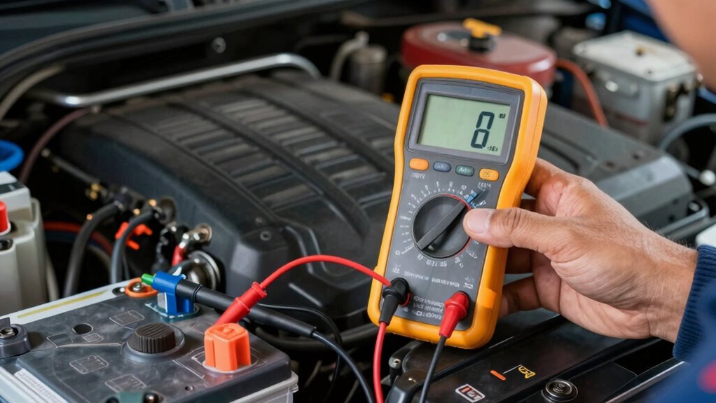 set multimeter for current