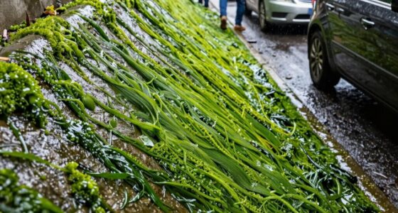 slippery ramp algae hazard