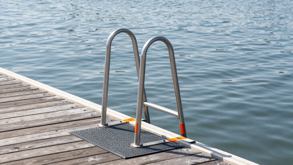 strategic safe dock ladder placement