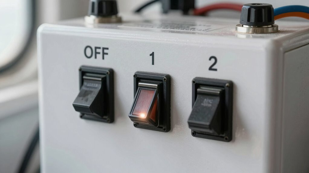 turn off before switching