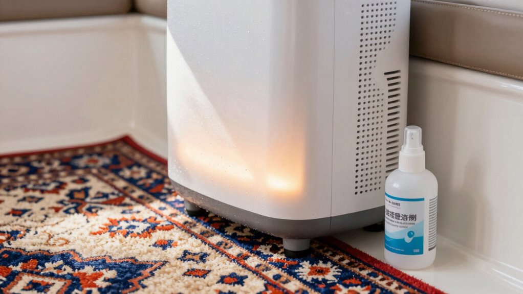 use dehumidifiers and inhibitors