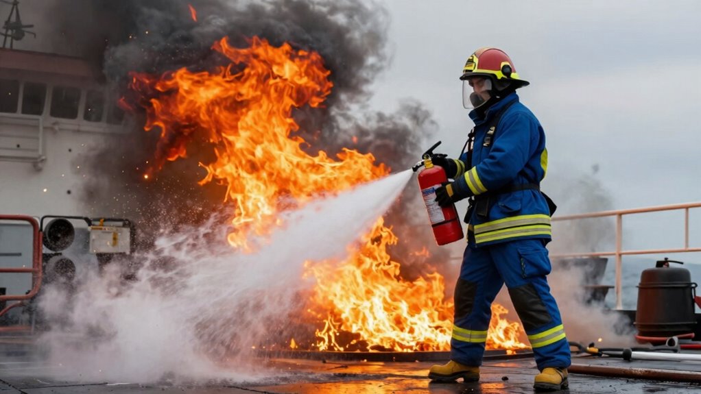 use extinguisher follow pass