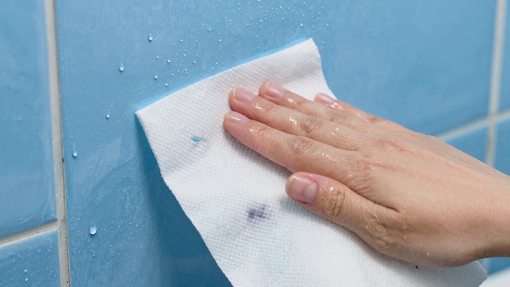 use paper towels for leak detection