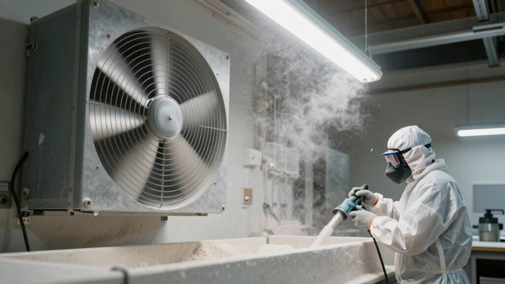 use proper ventilation and dust control