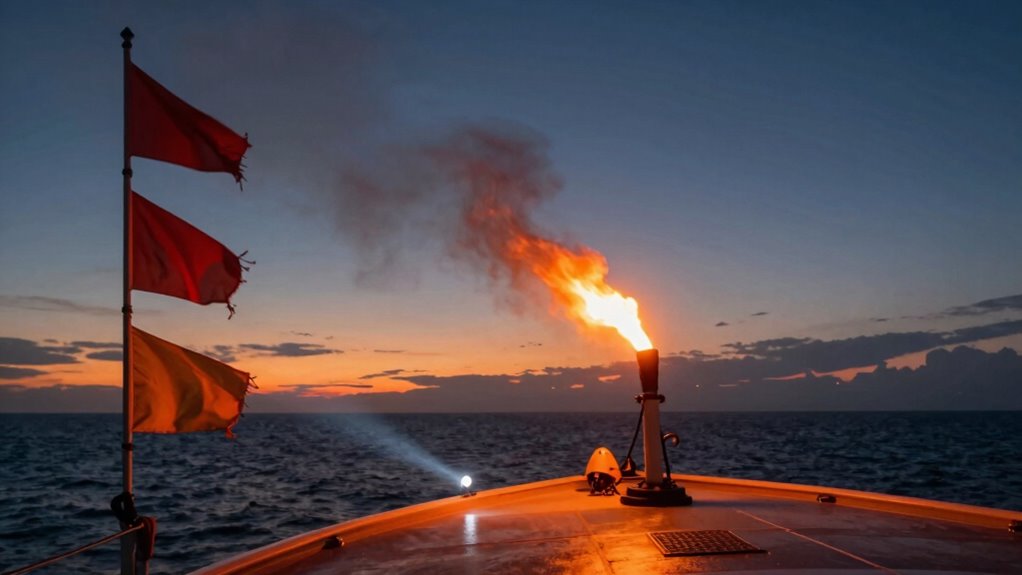 use proper visual distress signals