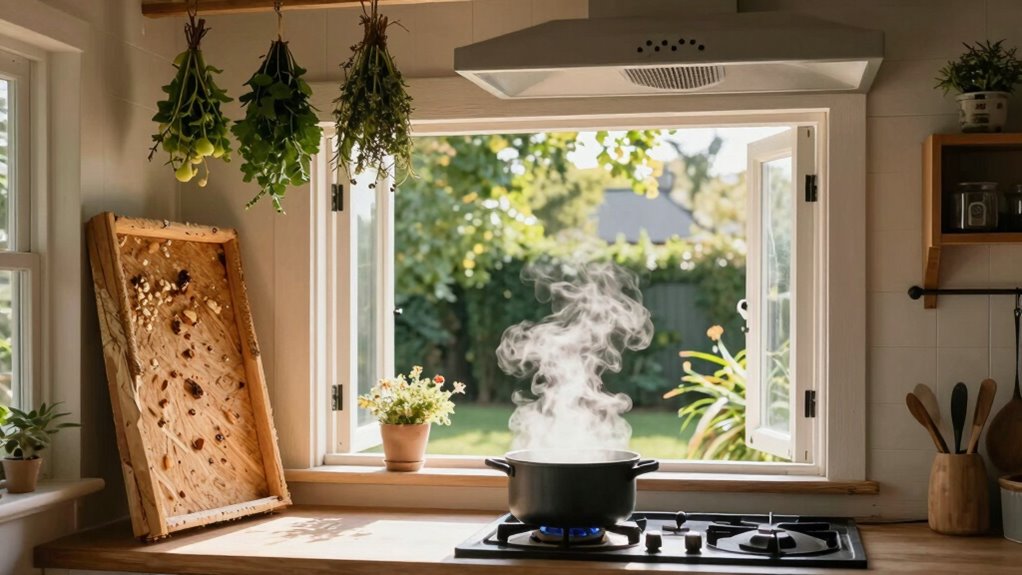 ventilate cooking and laundry