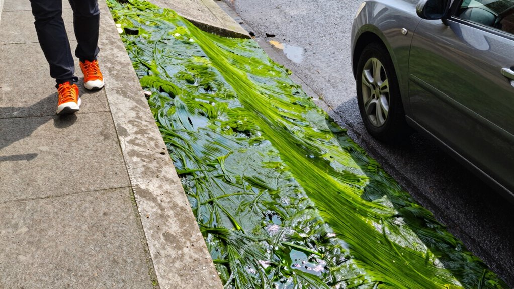 walk carefully on algae