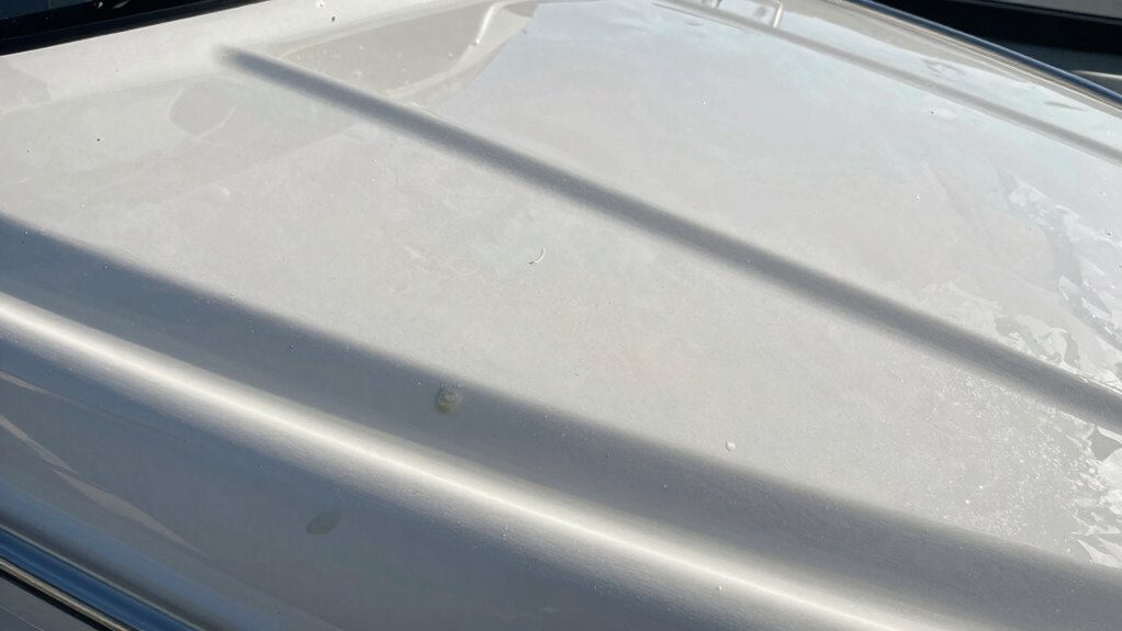 water spots cause gelcoat damage