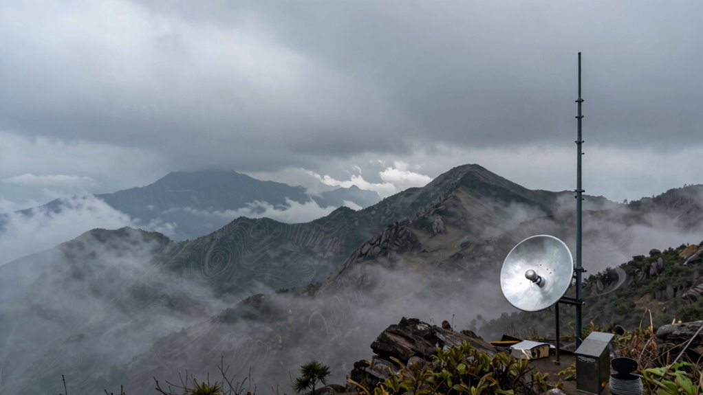 weather impacts vhf signals