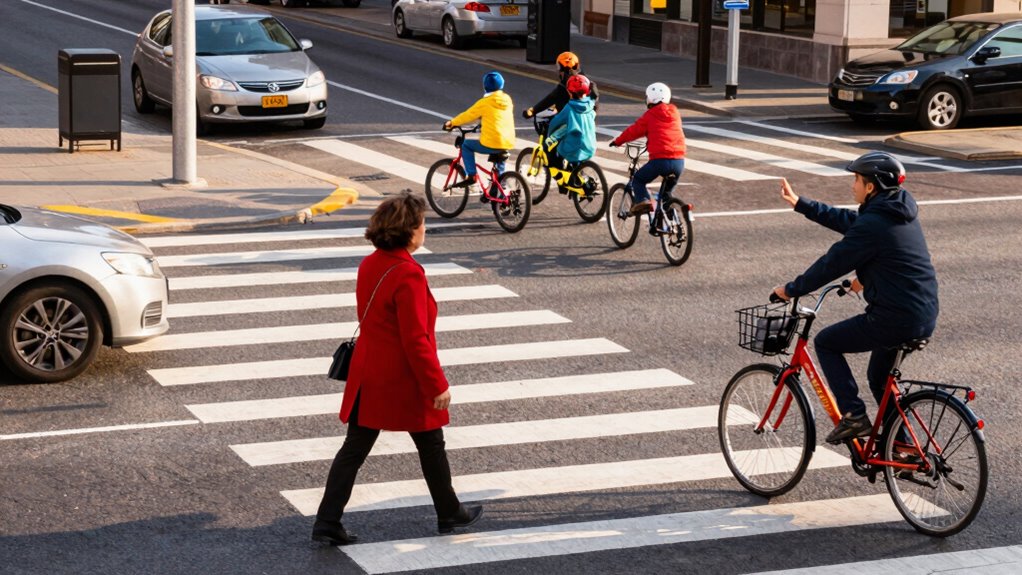 yield to pedestrians and bicyclists