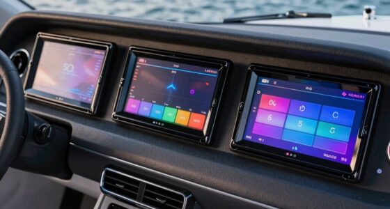 marine stereo with floating face