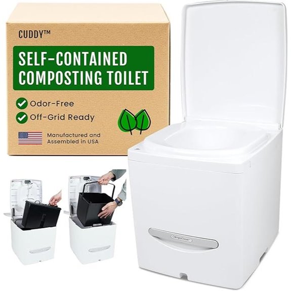 odorless waterless composting toilet