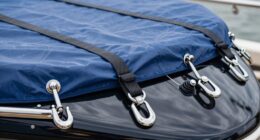 top boat cover tie downs