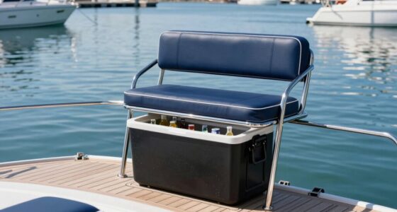 top boat leaning post coolers