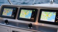 top button controlled marine plotters