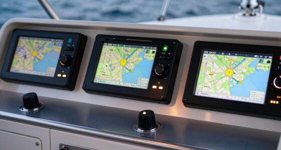 top button controlled marine plotters