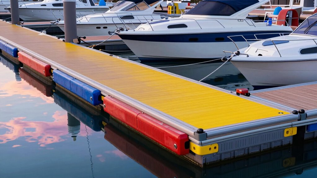 top floating dock bumper systems