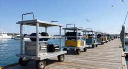 top heavy duty marina carts