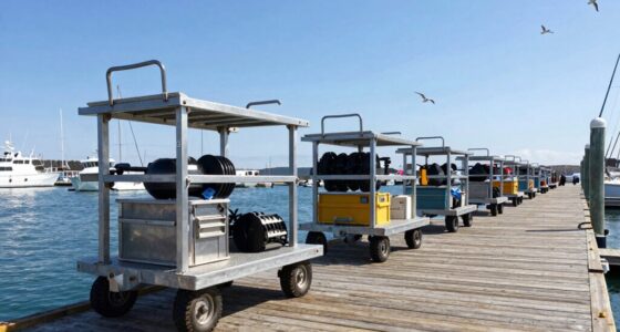 top heavy duty marina carts