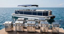 top pontoon boat grills