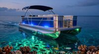 top pontoon boat underwater lights