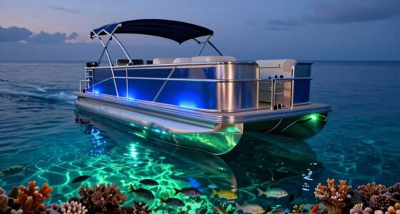top pontoon boat underwater lights