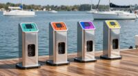 top portable boat dock power pedestals