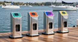 top portable boat dock power pedestals