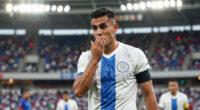 Paraguay midfielder Miguel Almirón earns red card for covering mouth